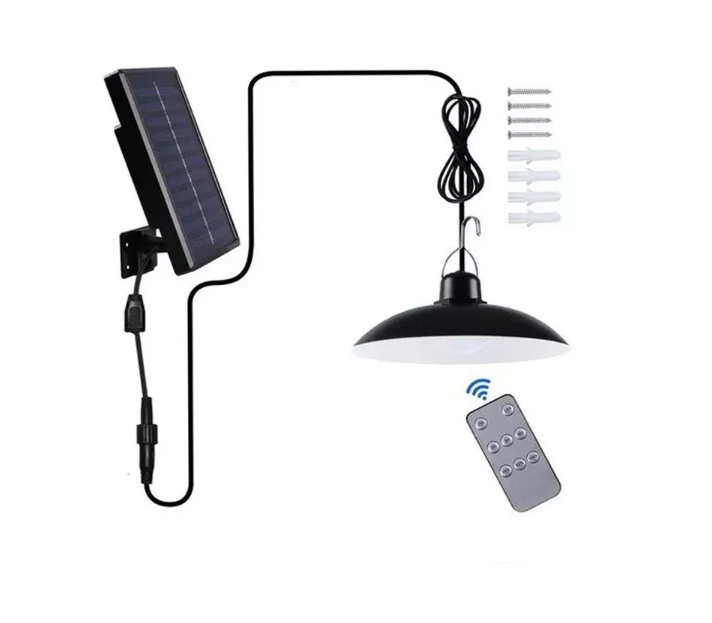 LAMPARA LED SOLAR TIPO CAMPANA